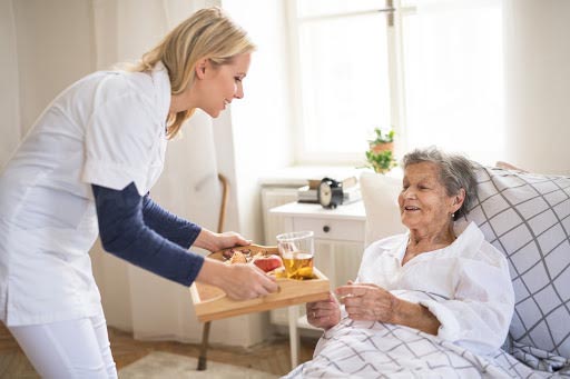 غذا دادن مراقب به سالمند