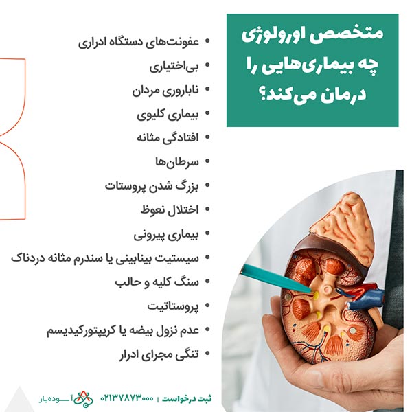 متخصص اورولوژی چه بیماری‌هایی را درمان می‌کند؟